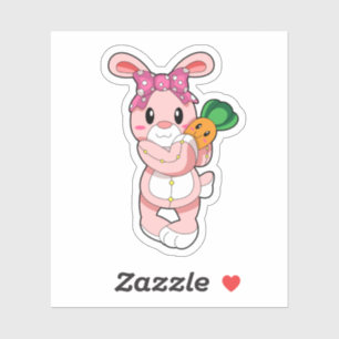 Sticker Lapin en jouet