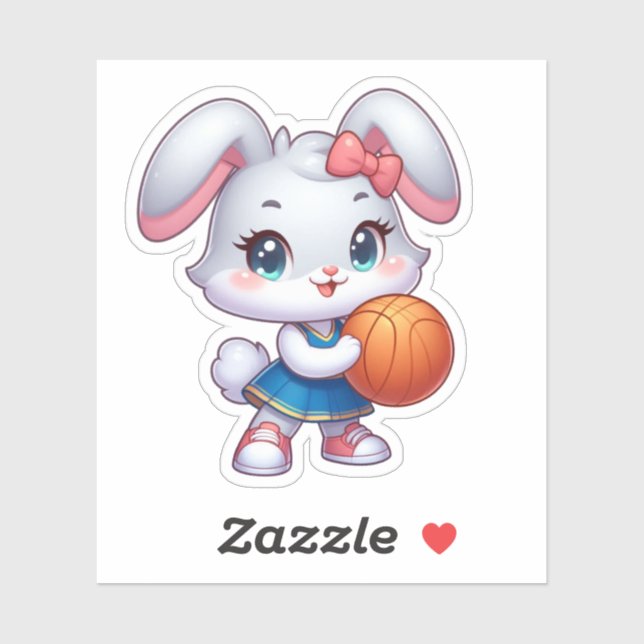 Sticker lapin mignon (Feuille)