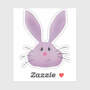 Sticker Lapin pourpre