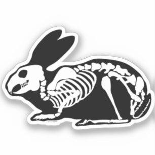 Sticker Lapin squelette