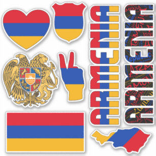 Sticker L'Arménie Extraordinaire forme des symboles nation