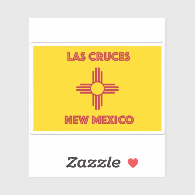Sticker Las Cruces NM (Feuille)