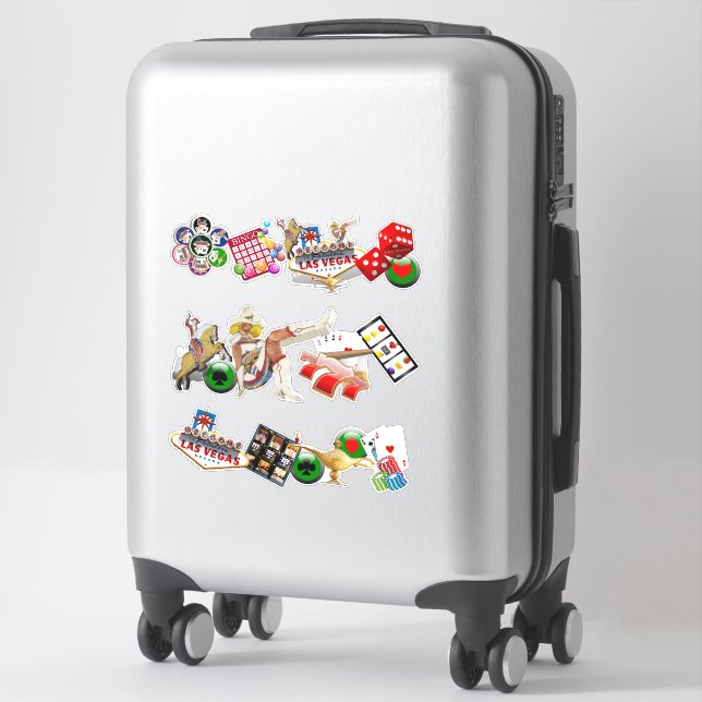 Sticker Las Vegas Icons - Gamblers Delight (Sur valise)