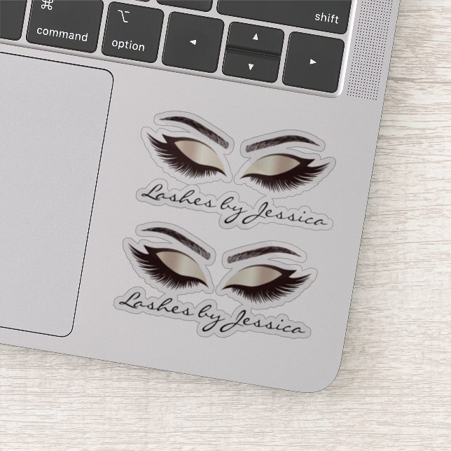 Sticker lashes de maquillage de luxe tendance sourcils (Détail)