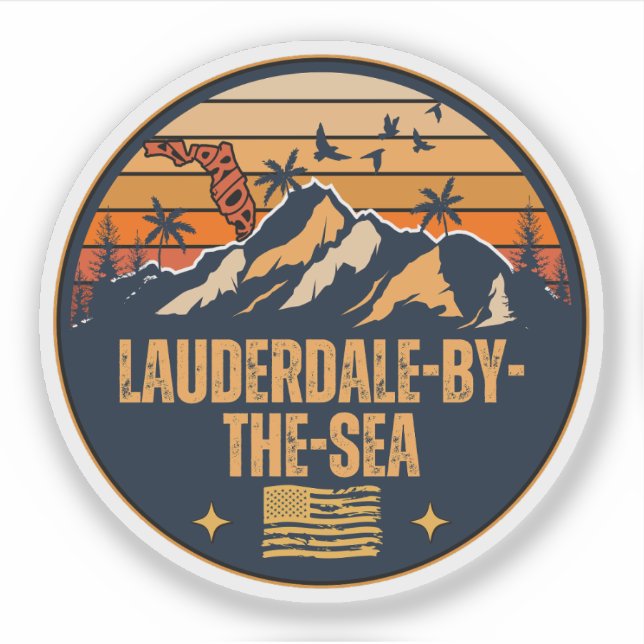 Sticker Lauderdale-by-the-Sea, Floride (Devant)