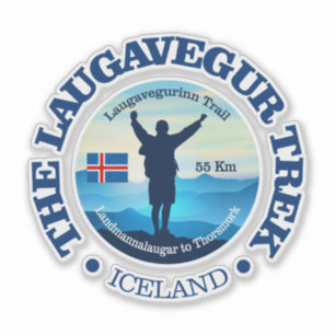 Sticker Laugavegur Trek (randonnée)