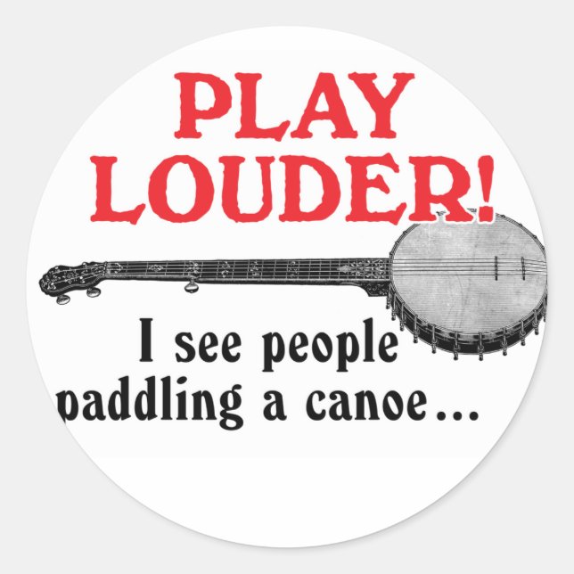 Sticker 'Lauter spielen' (Vorderseite)