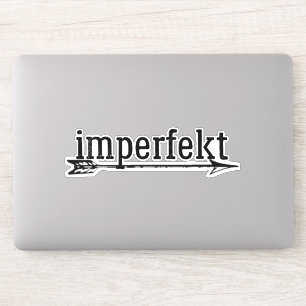 Sticker l'autocollant de vinyle imperfekt avec flèche