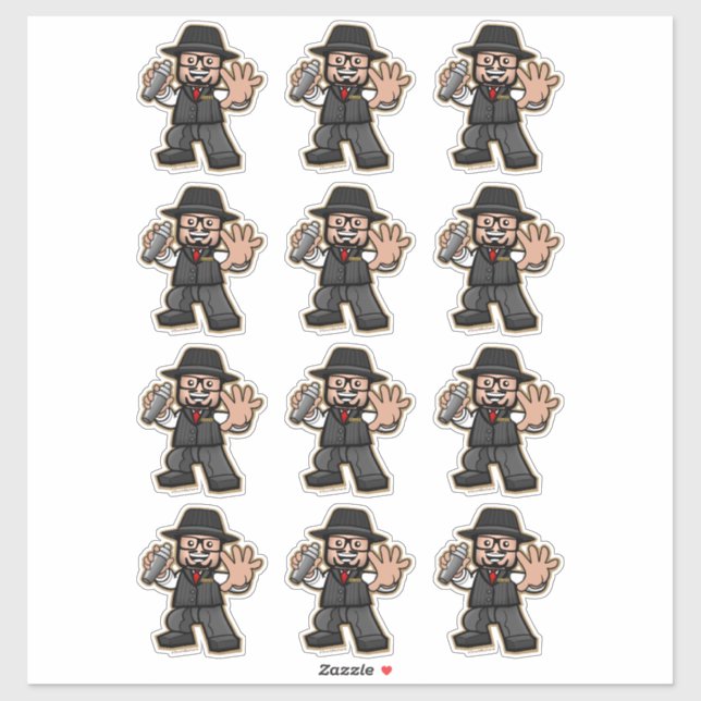 Sticker L'Autocollant officiel Richard de 3 pouces ! #3inc (Feuille)