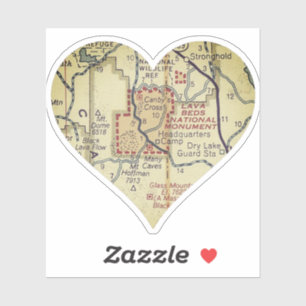 Sticker Lava Beds National Monument Map