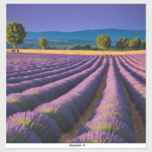 Sticker Lavande Nature Extérieur Paysage Calme Tranquille