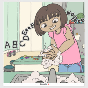 Sticker Laver les mains