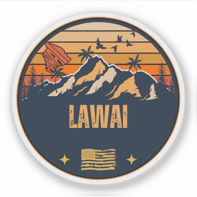 Sticker Lawai, Hawaii (Devant)