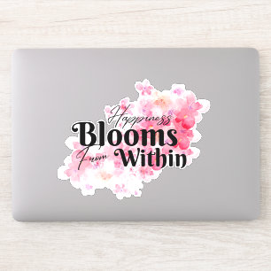 Sticker Le bonheur fleurit de l'intérieur