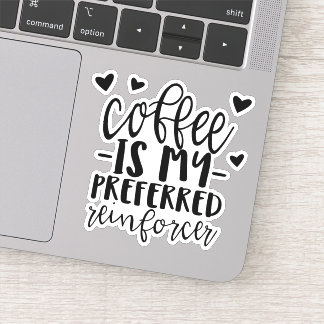 Sticker Le café est mon outil préféré, ABA autocollant,