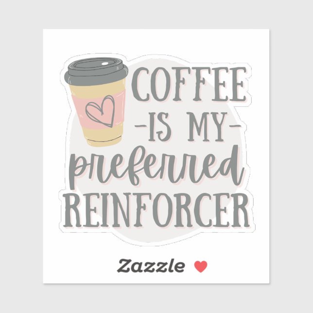 Sticker Le café est mon outil préféré, ABA cadeau, (Feuille)