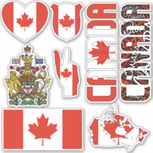 Sticker Le Canada Extraordinaire forme les symboles nation