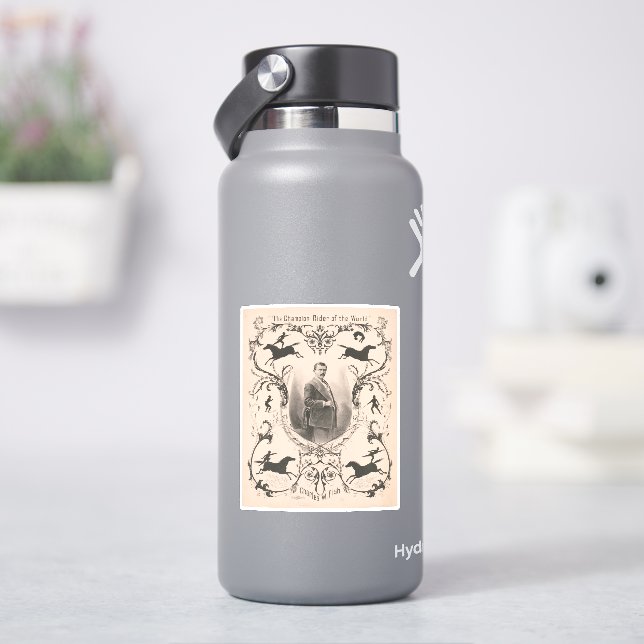 Sticker Le Champion Du Monde, Charles W. Fish. (HydroFlask)