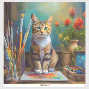 Sticker Le Chat Artistique