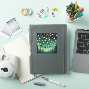 Sticker Le ciel est la limite - teintes vertes Starry Nigh