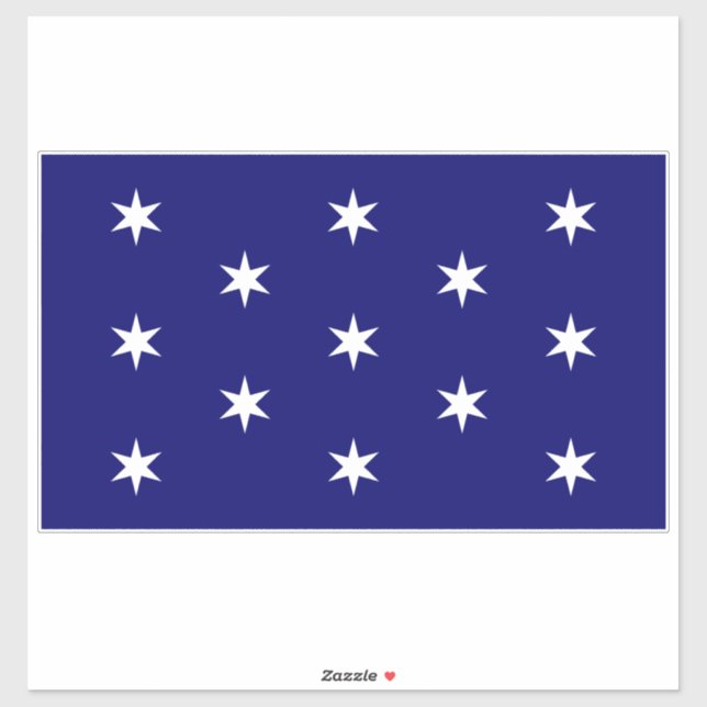 Sticker Le commandant en chef de George Washington (Feuille)
