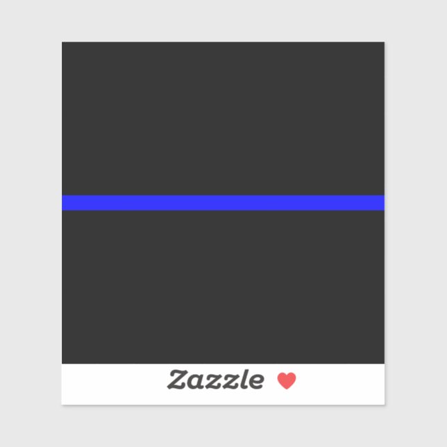 Sticker Le concept de ligne bleue claire symbolique (Feuille)