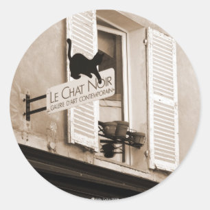 Sticker Le Conversation Noir