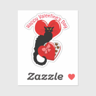 Sticker Le Conversation Noir Saint Valentin