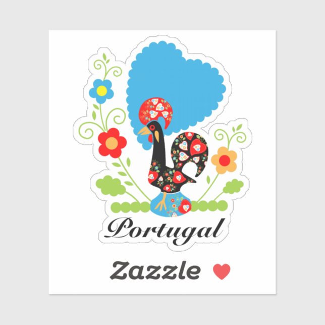 Sticker Le coq portugais (Feuille)