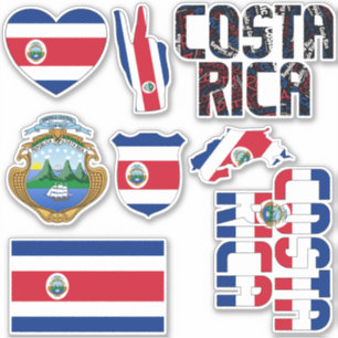 Sticker Le Costa Rica Extraordinaire forme des symboles na