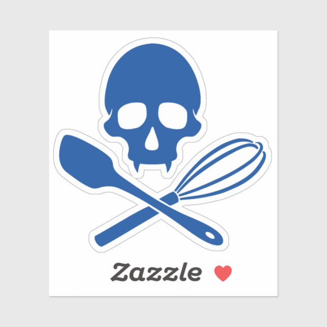 Sticker Le crâne de Baker (Feuille)