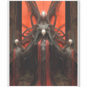 Sticker Le démon crée l'horreur de l'Imaginaire sombre