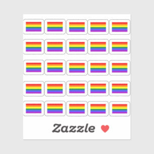 Sticker Le drapeau de beaucoup de petits arc-en-ciel