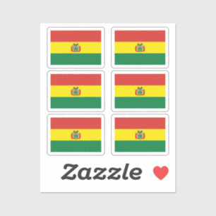 Sticker Le drapeau de la Collection Bolivie pack de 6