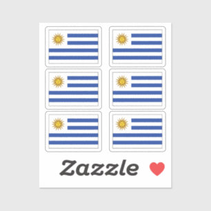 Sticker Le drapeau de l'Uruguay Collection pack de 6