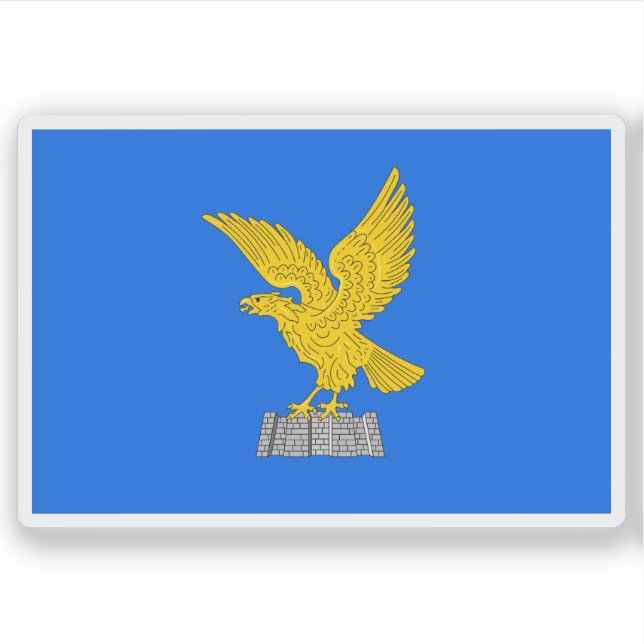 Sticker Le drapeau du Frioul-Vénétie Julienne, Italie (Devant)