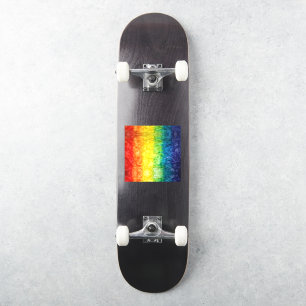 Sticker Le drapeau tie-dyé de SlipperyJoe arc-en-ciel pres