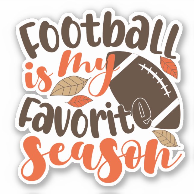 Sticker Le football est ma saison préférée (Devant)