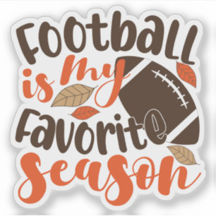 Sticker Le football est ma saison préférée