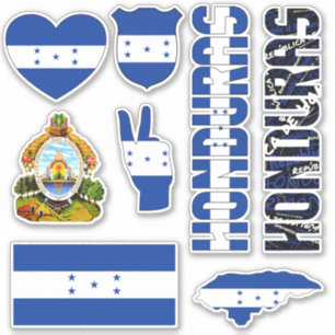 Sticker Le Honduras Extraordinaire forme les symboles nati