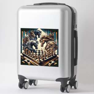 Sticker Le jeu des chevaliers - les échecs rencontre l'ima