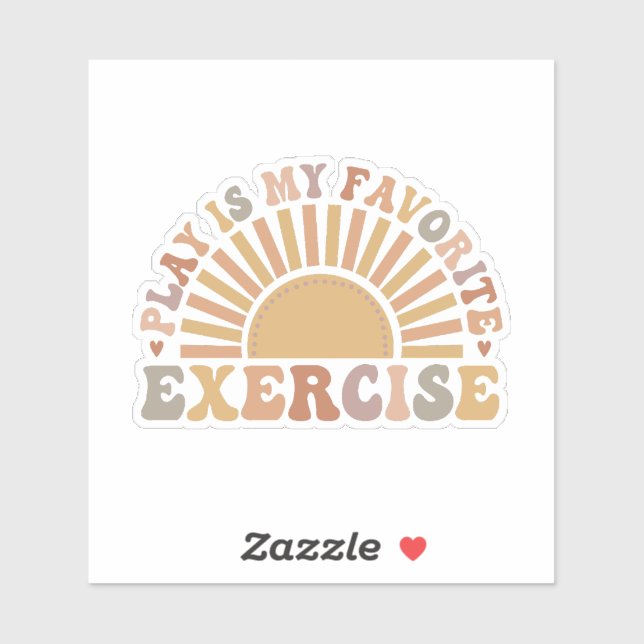 Sticker le jeu est mon exercice préféré (Feuille)