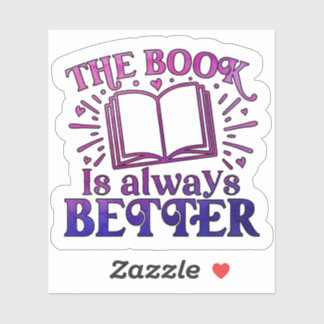 Sticker Le livre est toujours meilleur