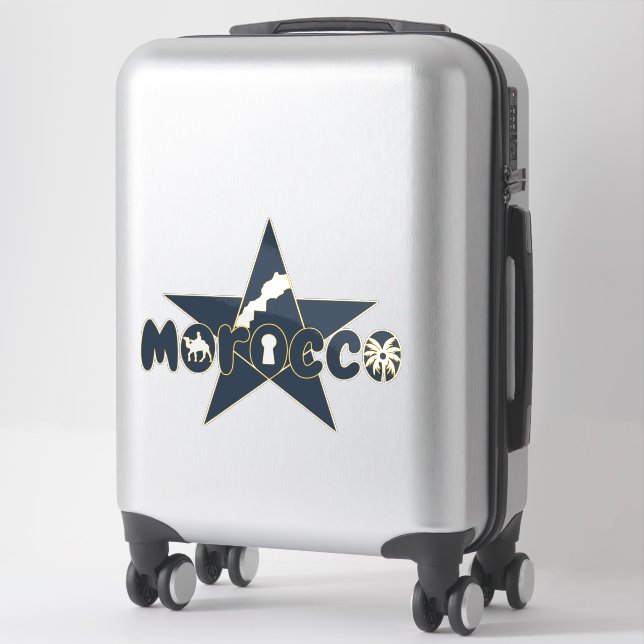 Sticker Le Maroc est un patrimoine digne de fierté (Sur valise)