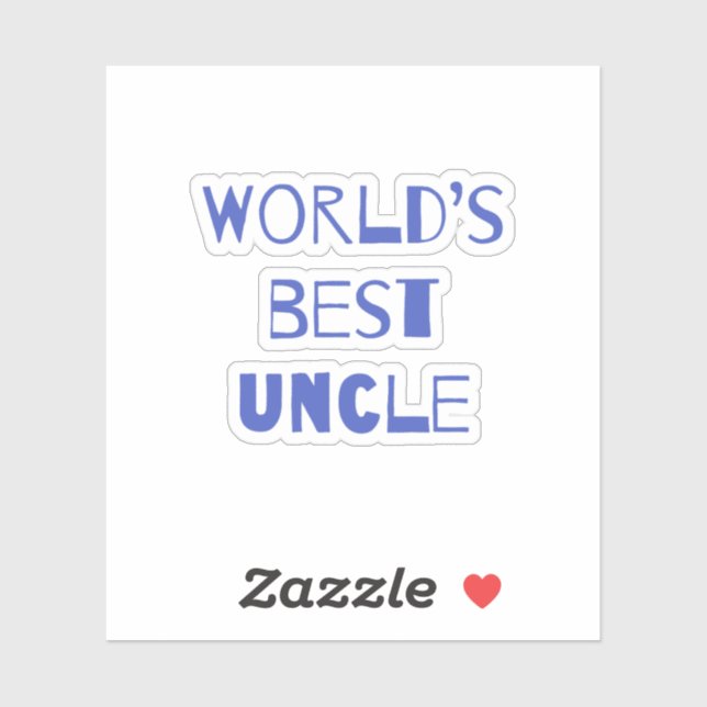 Sticker Le meilleur oncle du monde (Feuille)