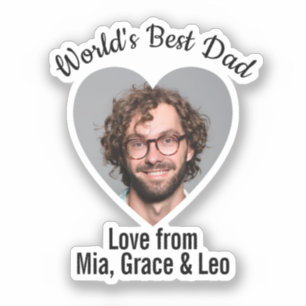Sticker Le meilleur papa du monde face à un individu