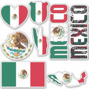 Sticker Le Mexique Extraordinaire forme les symboles natio