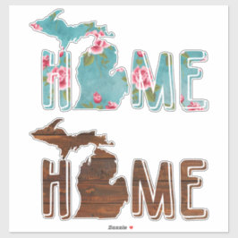 Sticker Le Michigan est chez lui | Michigan