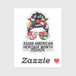 Sticker le mois du patrimoine de l'islande asiatique et du