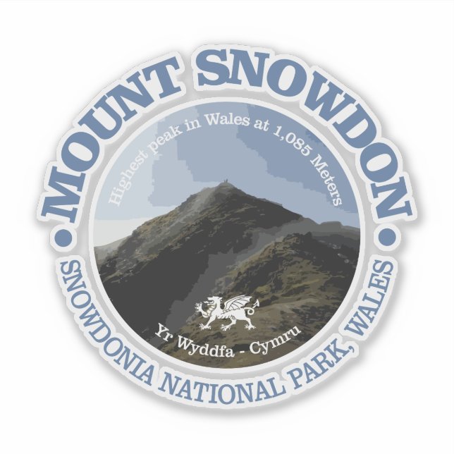 Sticker Le mont Snowdon (Devant)